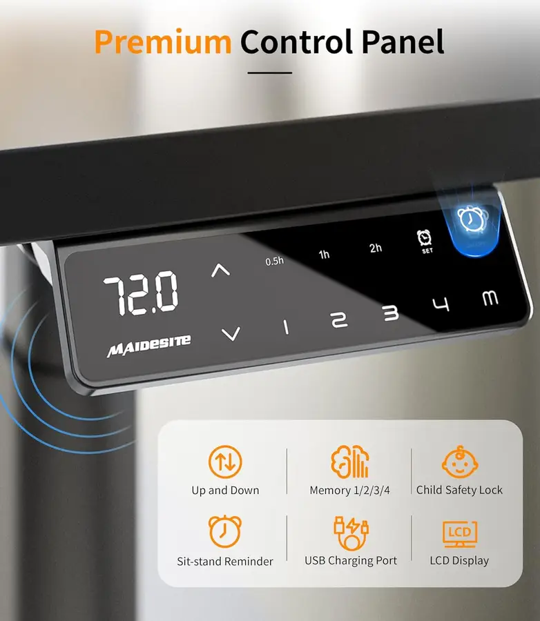 panel-control-maidesite-el2-plus-art Panel de control del Maidesite EL2 Plus Art con memorias, bloqueo infantil y puerto USB